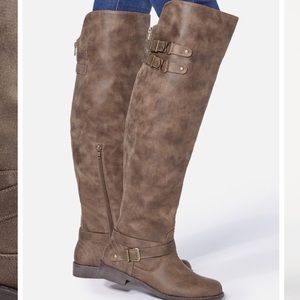 JustFab Carmona Flat Boots